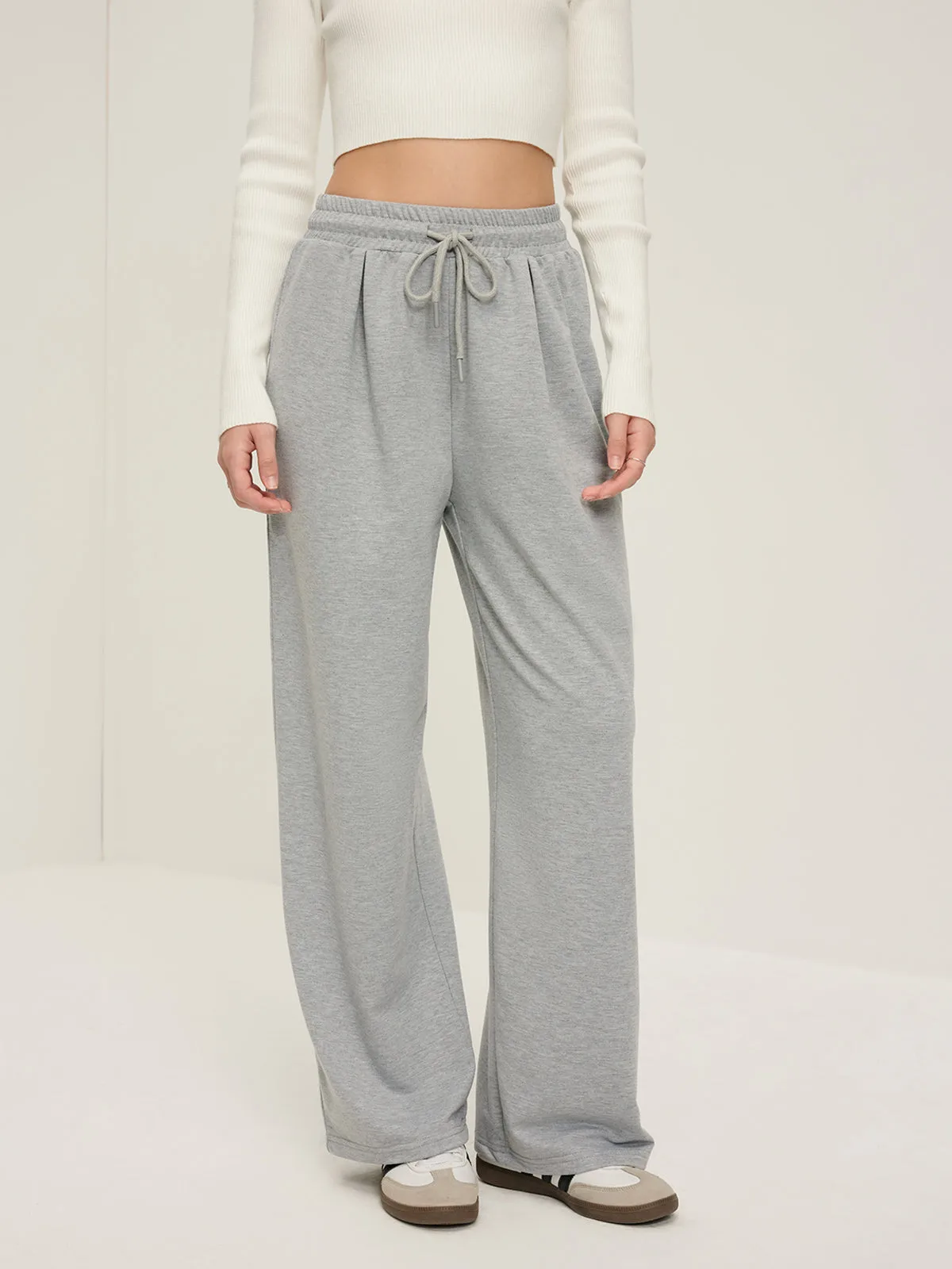 Leisure Drawstring Baggy Sweatpants sold by COMMENSE