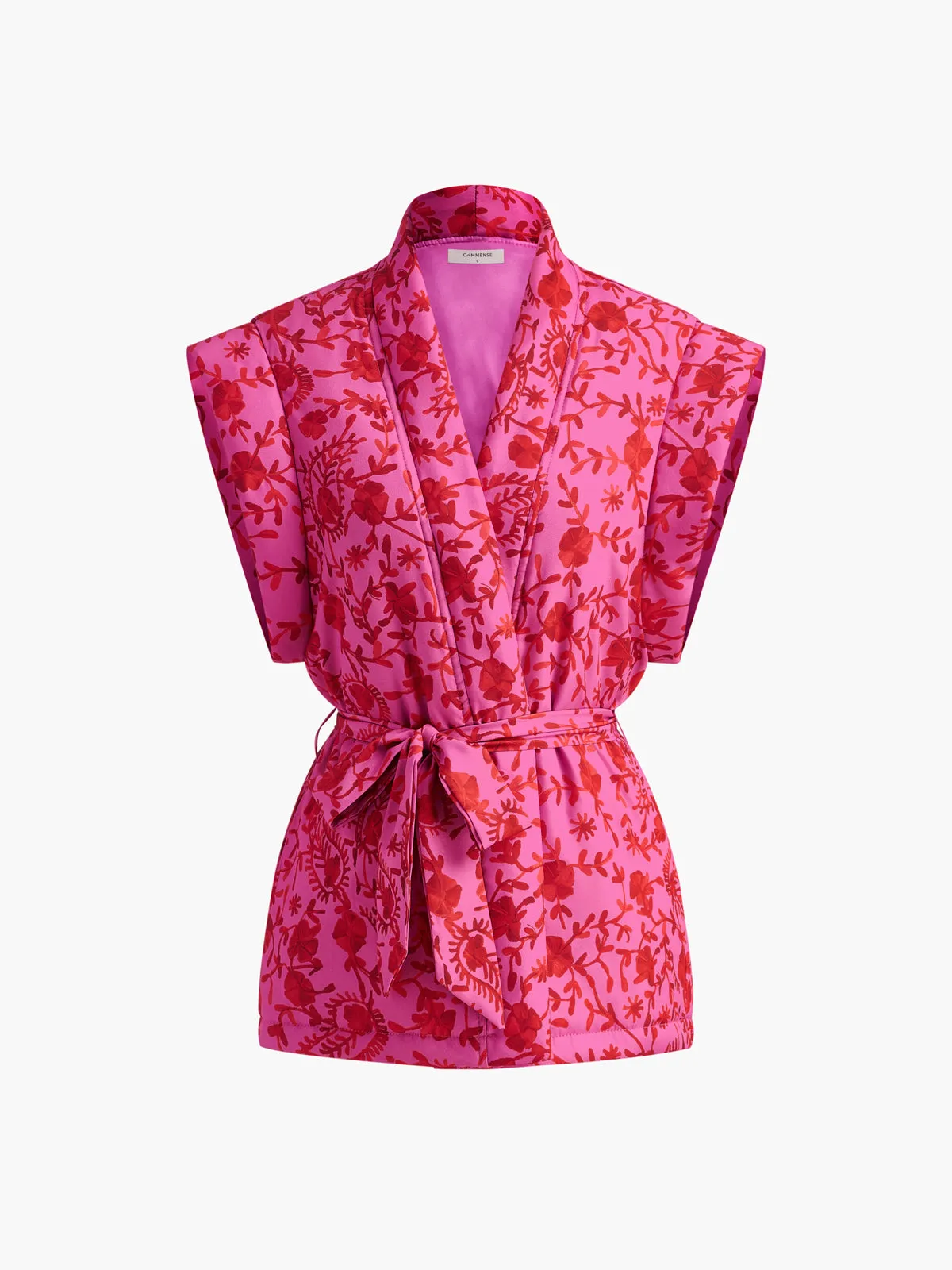 Boheme Printed Belted Vest sold by COMMENSE