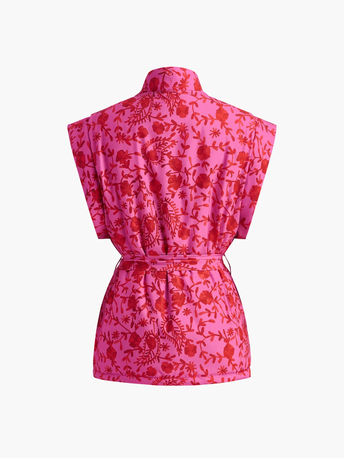 Boheme Printed Belted Vest sold by COMMENSE product image thumbnail 2