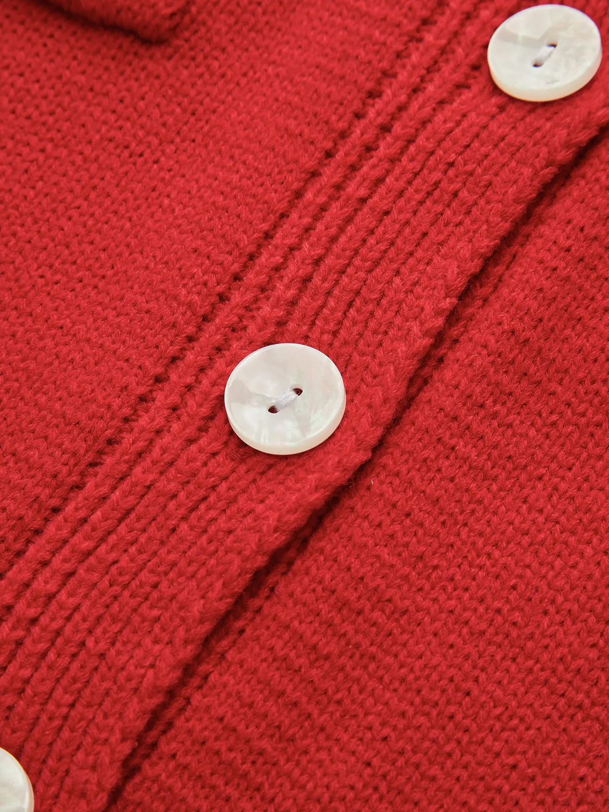 Crew Neck Plain Button Cardigan sold by COMMENSE product image thumbnail 3