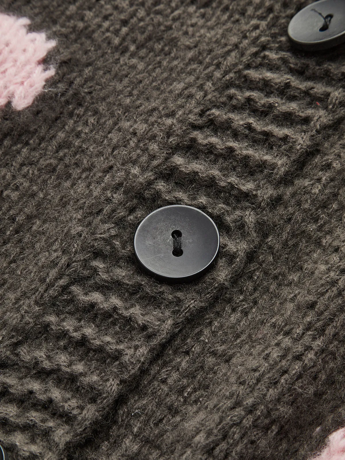 V-Neck Floral Breasted Knit Outerwear sold by COMMENSE product image thumbnail 3