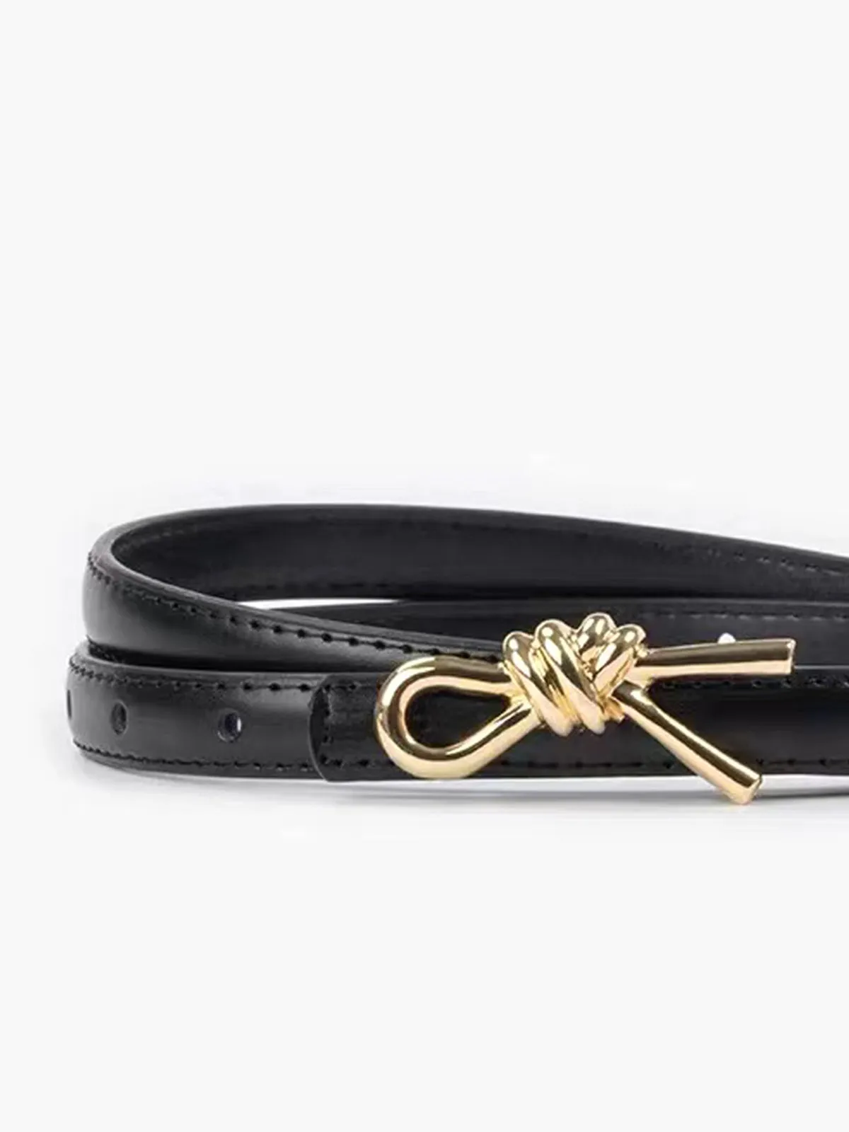 Knotted Decor Buckle Slim Belt sold by COMMENSE product image thumbnail 2