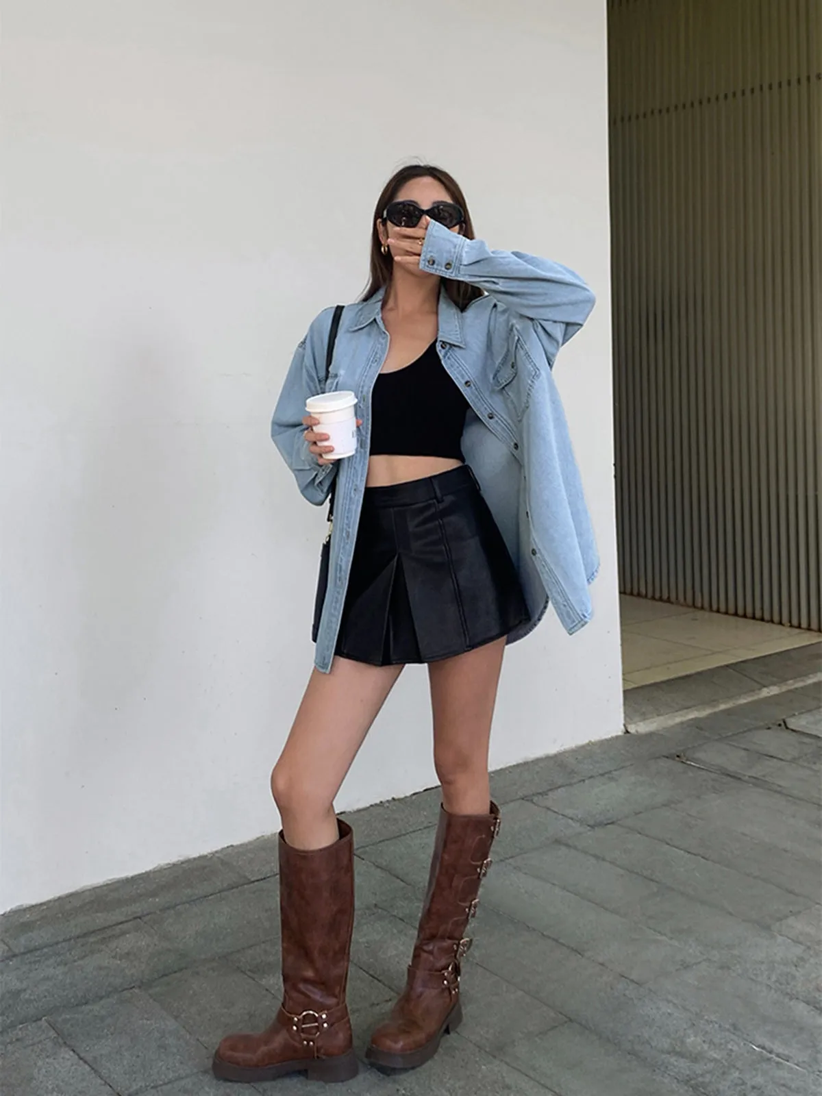 Lapel Pockets Denim Jacket sold by COMMENSE product image thumbnail 3