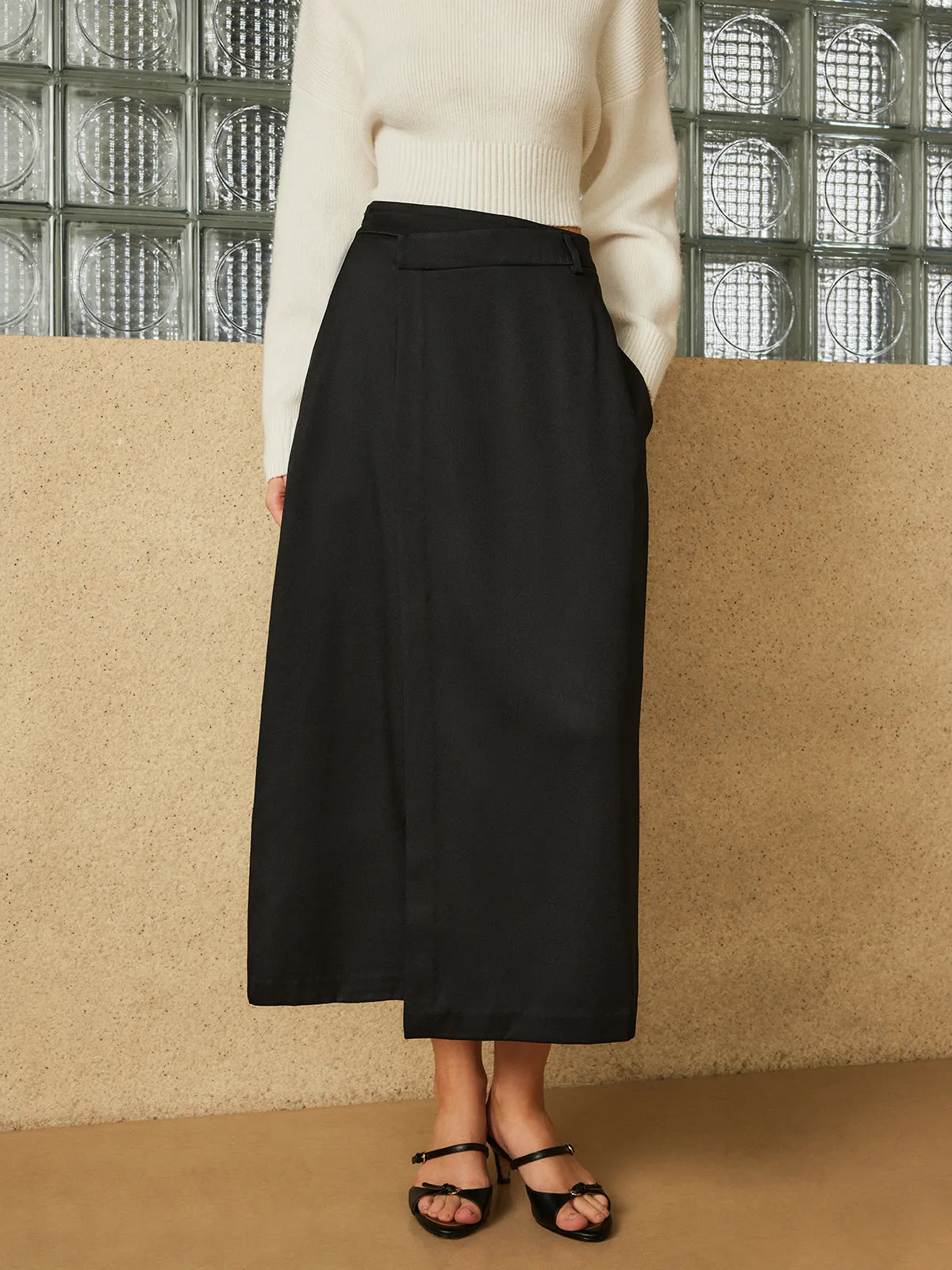 Plain Pockets Midi Skirt sold by COMMENSE product image thumbnail 2
