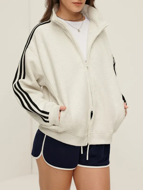 Patchwork Double-Zip Jacket sold by COMMENSE