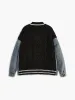 Wollen Blend Color Block Cardigan sold by COMMENSE