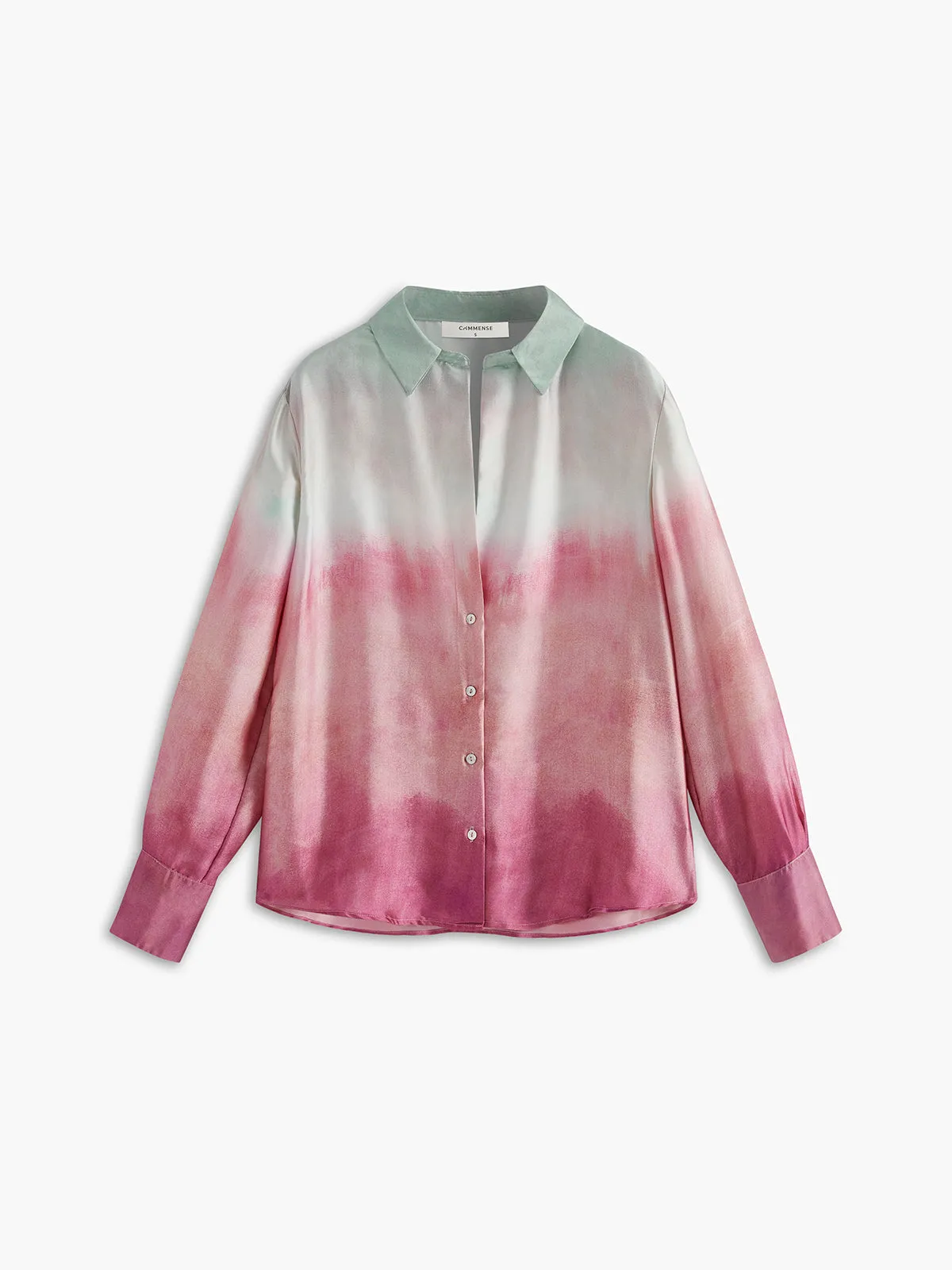 Ombre Lapel Wide-Leg Pants Set sold by COMMENSE product image thumbnail 2