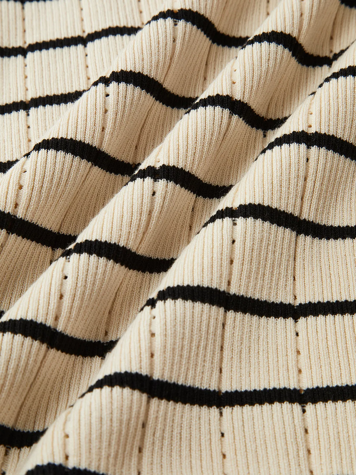 Ruffle Striped Sweater Cami Dress sold by COMMENSE product image thumbnail 3