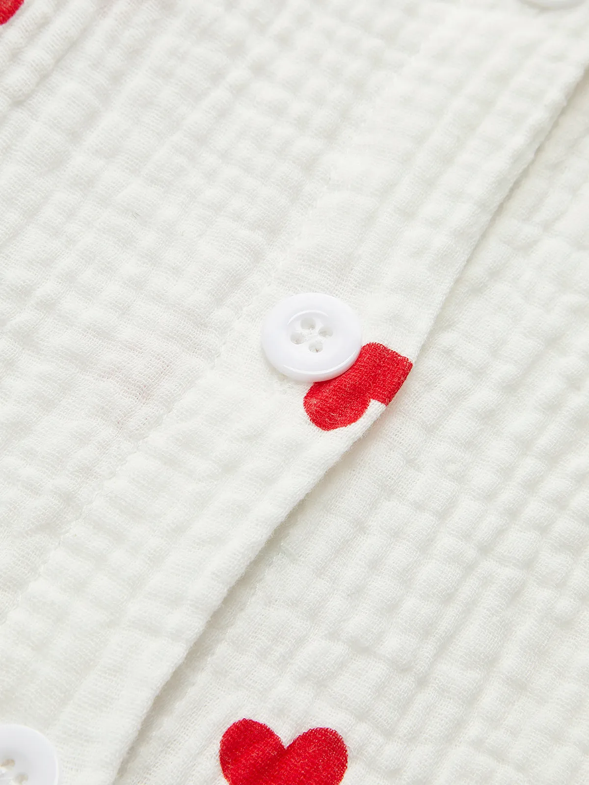 Boheme Cotton Printed Ruffle Shorts Set sold by COMMENSE product image thumbnail 4