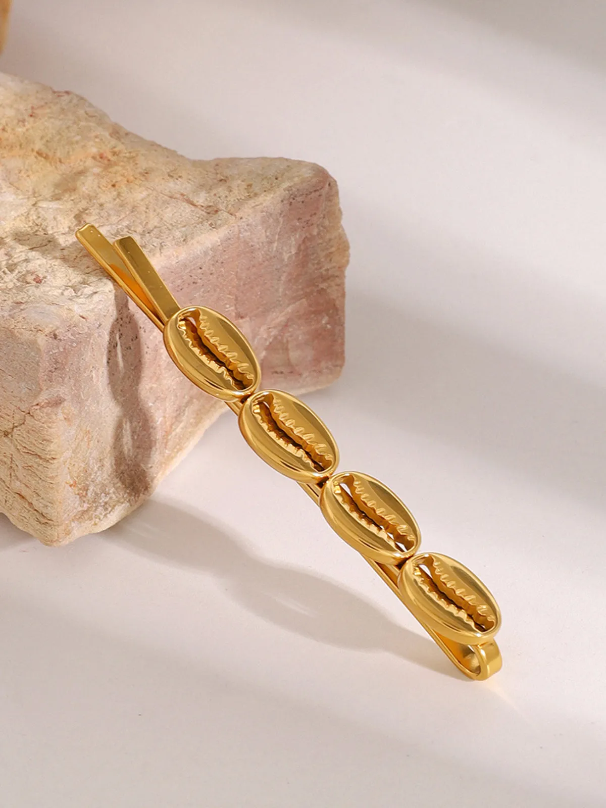 Golden Cowry Shell Hair Accessory sold by COMMENSE product image thumbnail 3