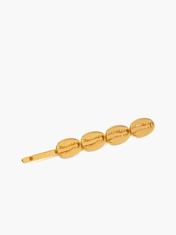 Golden Cowry Shell Hair Accessory sold by COMMENSE