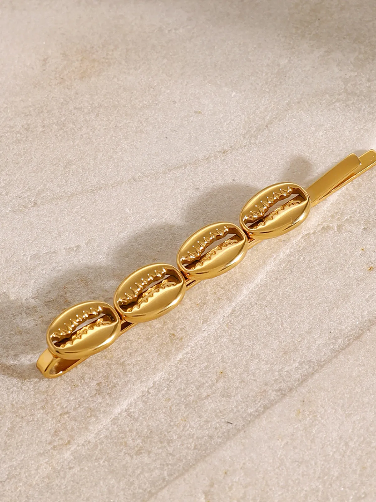 Golden Cowry Shell Hair Accessory sold by COMMENSE product image thumbnail 2