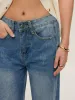 Raw Hem Piping Denim Jean sold by COMMENSE