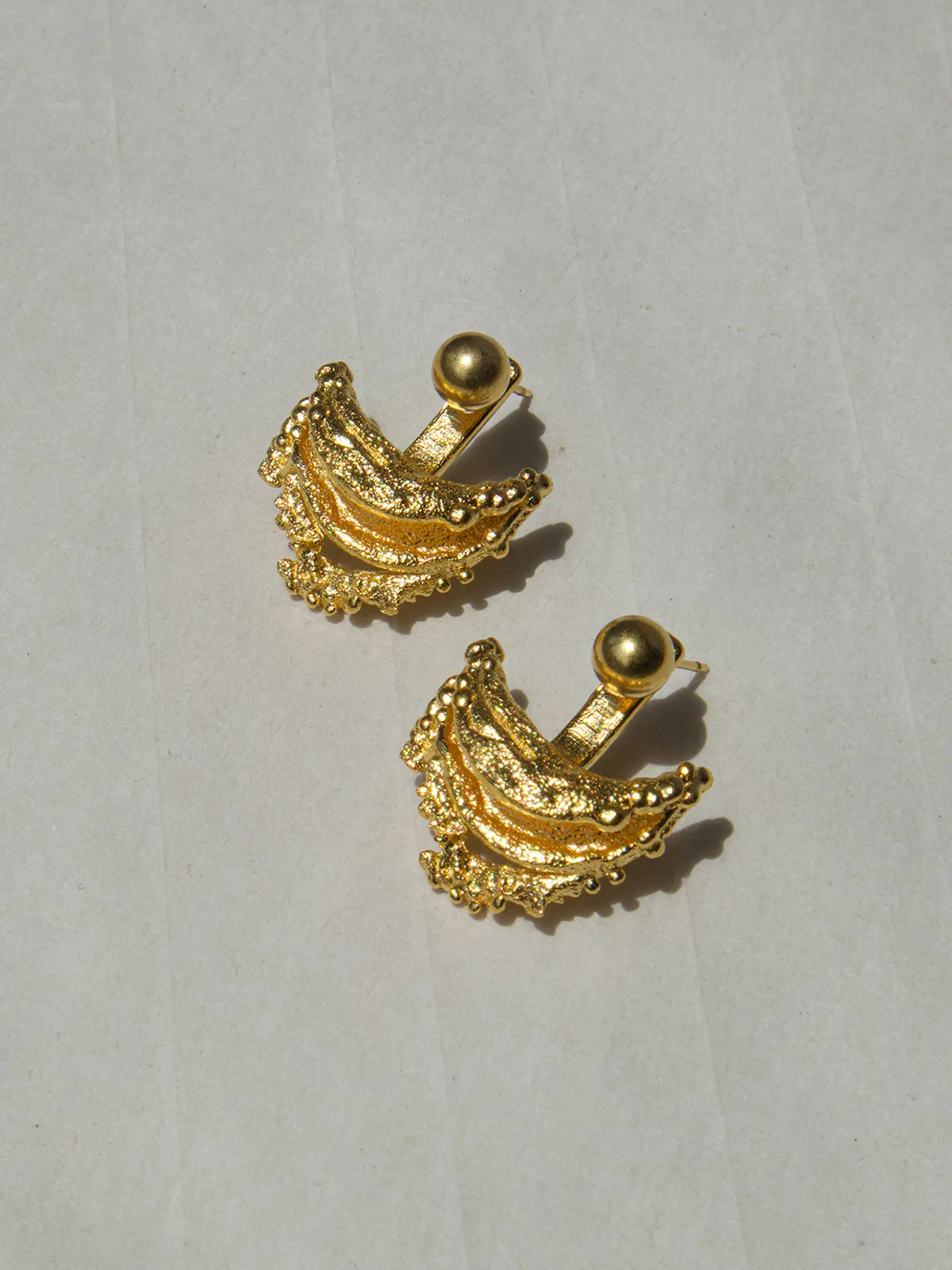 Retro Irregular Curved Stud Earrings sold by COMMENSE product image thumbnail 2