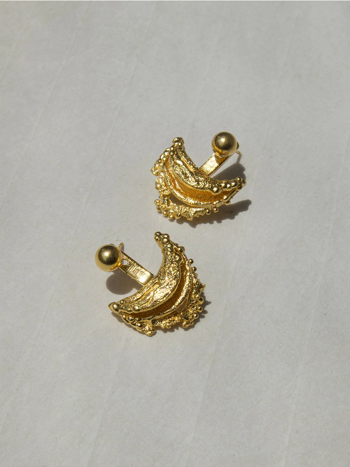 Retro Irregular Curved Stud Earrings sold by COMMENSE product image thumbnail 3