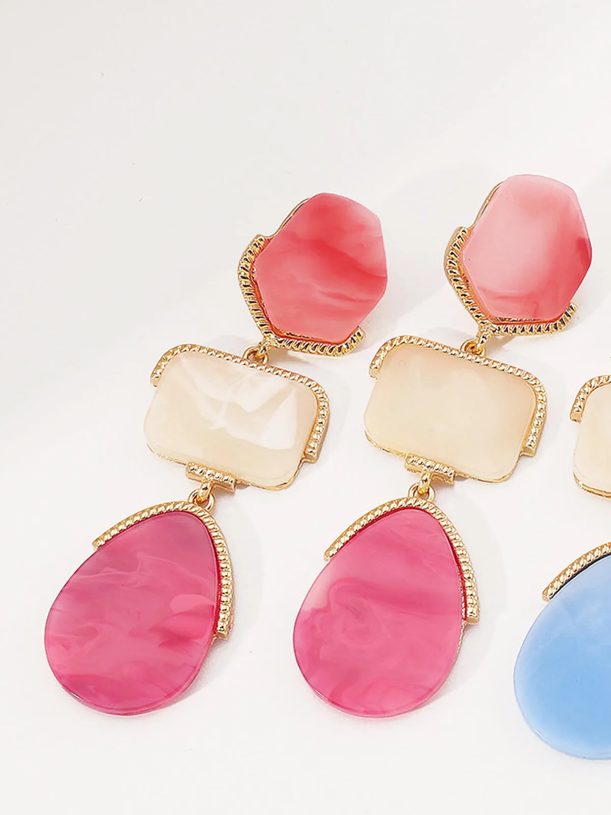 Boheme Geometrical Drop Earrings sold by COMMENSE product image thumbnail 3