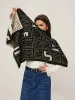 Vintage Two Tone  Letters Scarf sold by COMMENSE