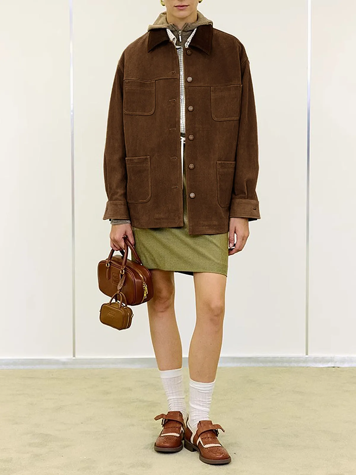 Vintage Corduroy Cargo Polo Jacket sold by COMMENSE product image thumbnail 3