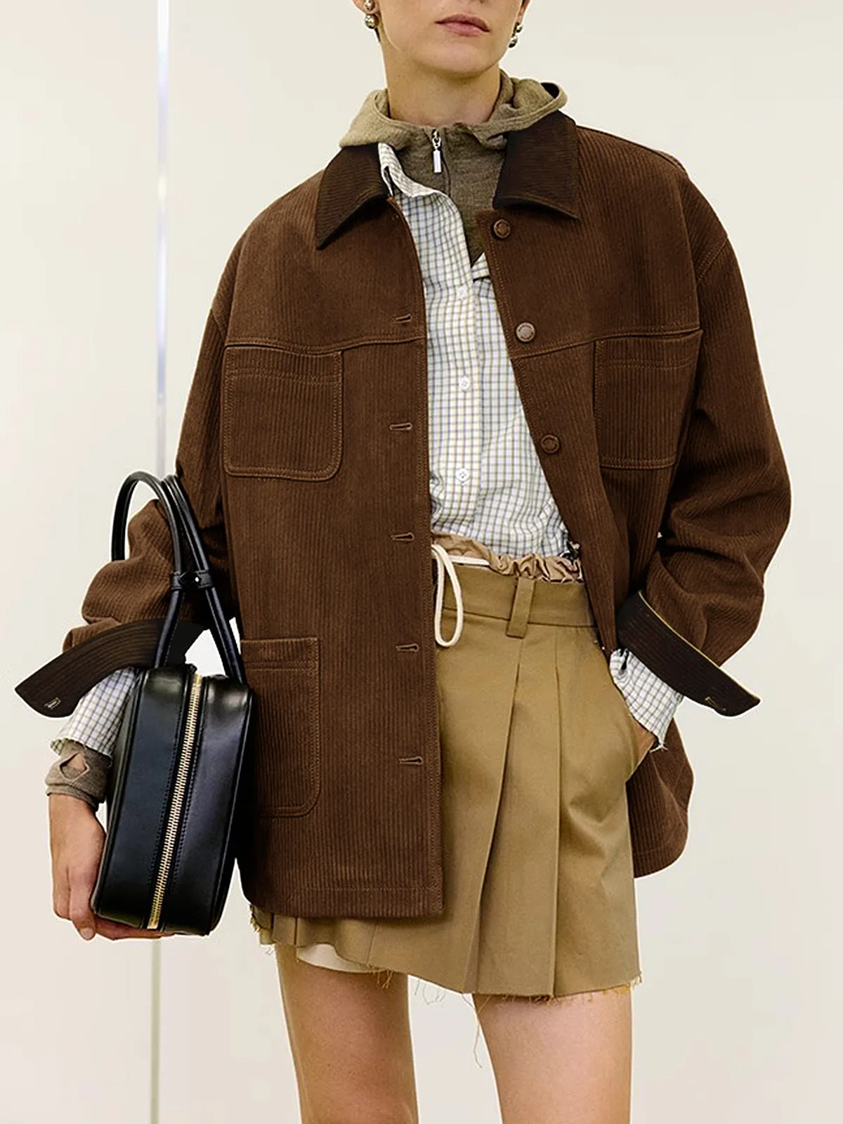 Vintage Corduroy Cargo Polo Jacket sold by COMMENSE product image thumbnail 5