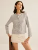 Crew Neck Breasted Jacket sold by COMMENSE