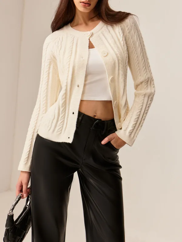 Button Down Cable Knit Outerwear sold by COMMENSE