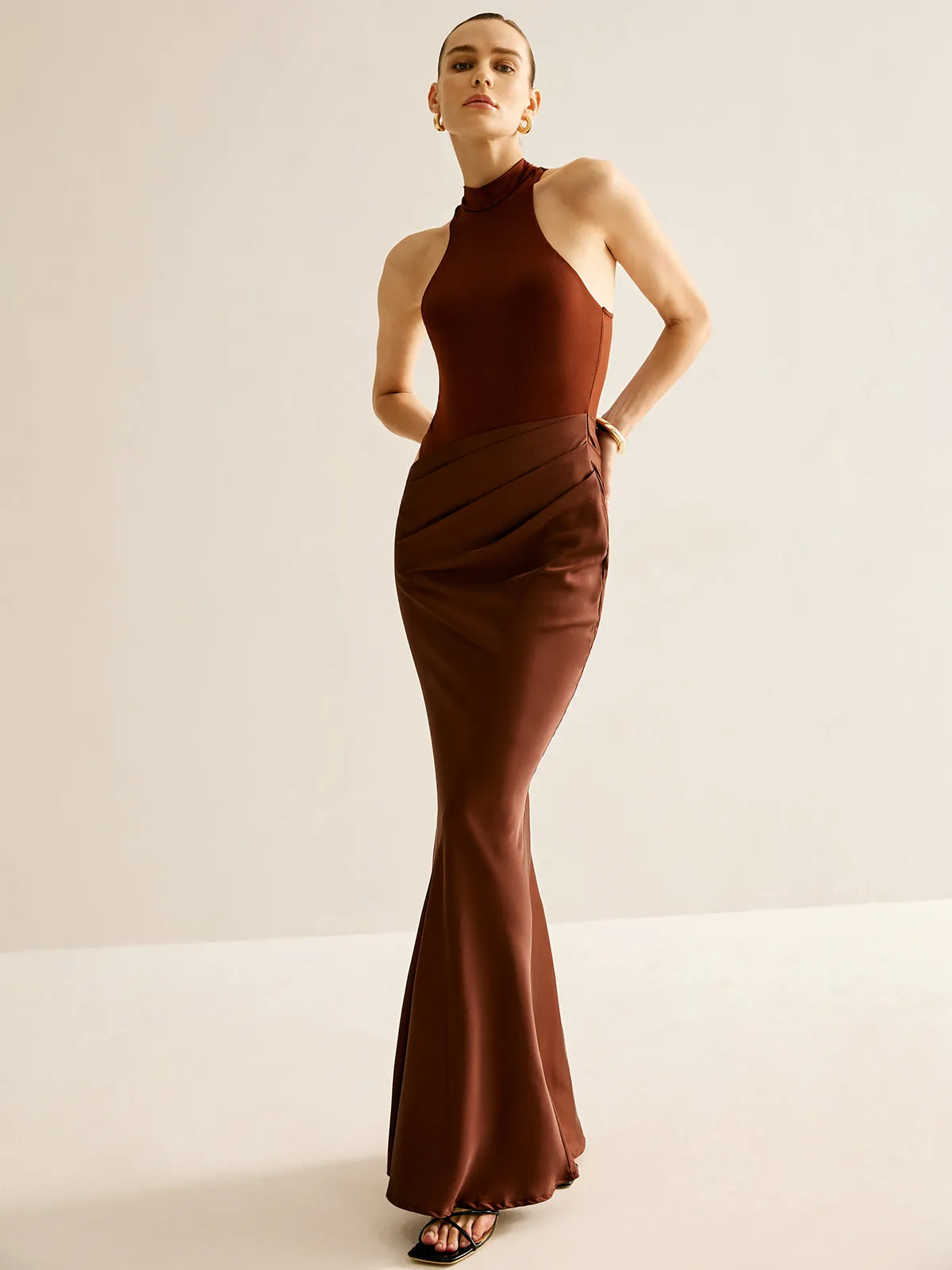 Cutout Panel Sexy Slim Dress sold by COMMENSE product image thumbnail 5