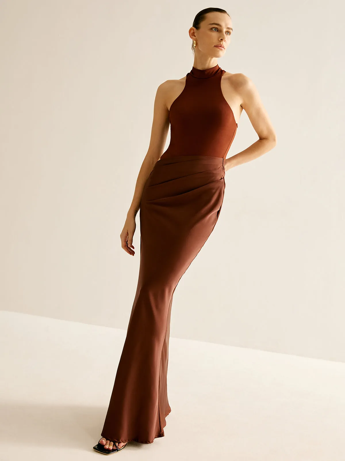Cutout Panel Sexy Slim Dress sold by COMMENSE product image thumbnail 4