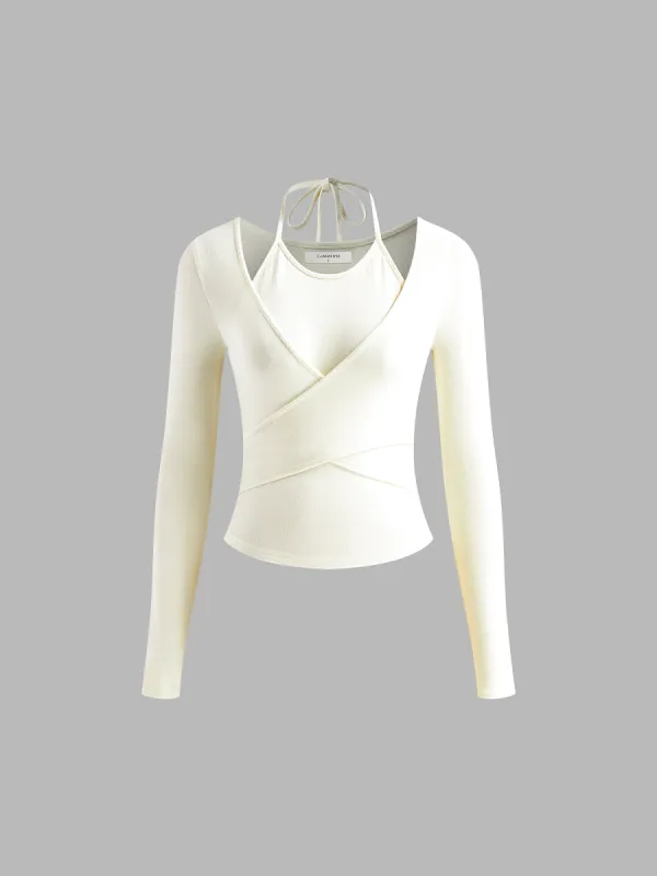 2 in 1 Ribbed Soft T-Shirt sold by COMMENSE