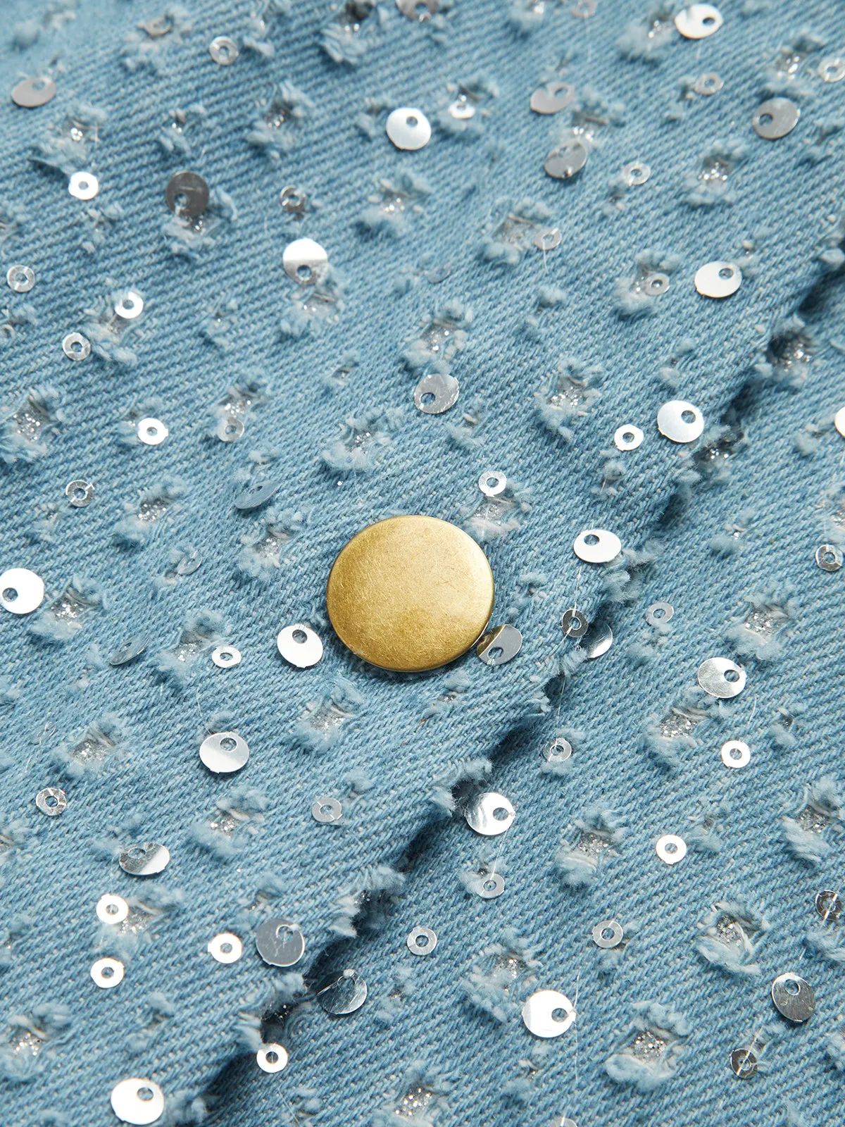 Sequins Decor Crop Jacket sold by COMMENSE product image thumbnail 4