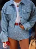 Sequins Decor Crop Jacket sold by COMMENSE