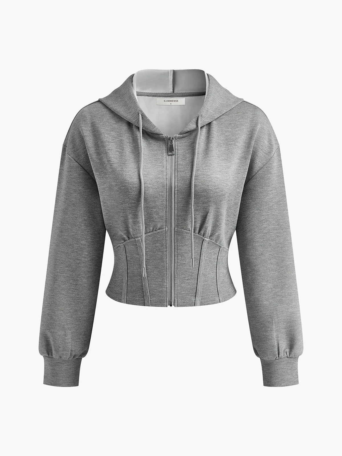 Athleisure Zipper Slim Hoodie sold by COMMENSE