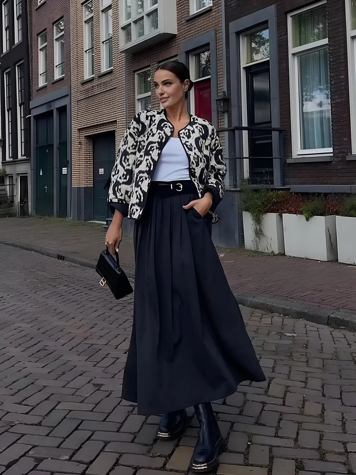 Boheme Crew Neck Winter Coat sold by COMMENSE product image thumbnail 3