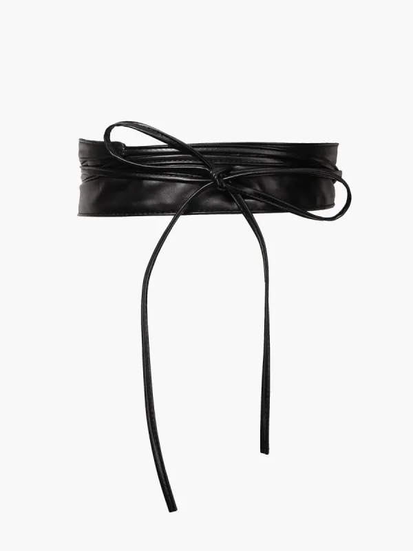Bow Wide Waist Belt sold by COMMENSE