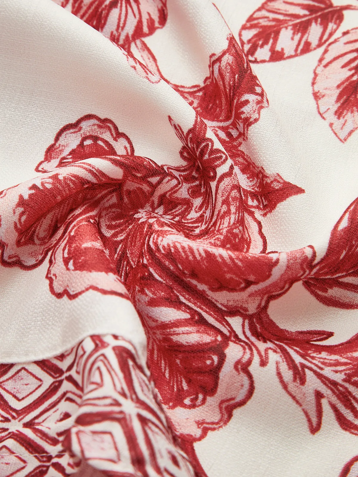 Printed Lace Up Mini Skirt sold by COMMENSE product image thumbnail 4