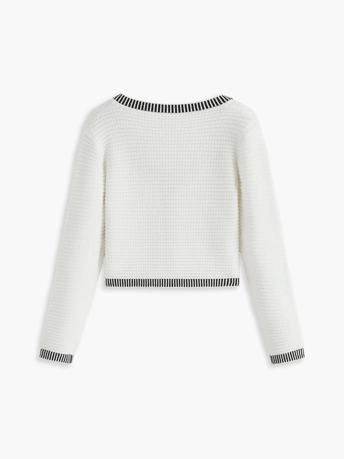 Contrast Trim Button Cardigan sold by COMMENSE product image thumbnail 3