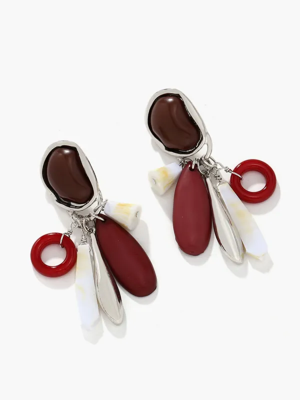 Water Drop Stone Tassel Earrings sold by COMMENSE