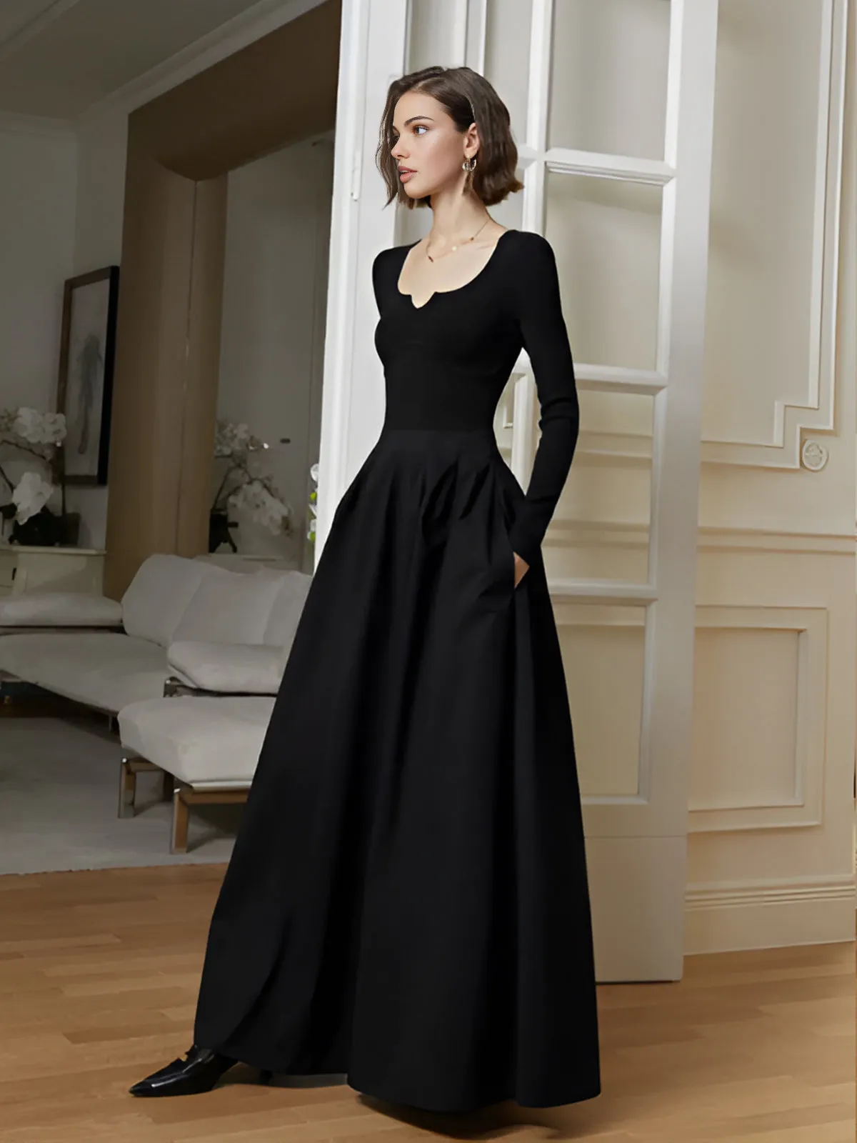 Elegant Umbrella-Shape Panel Dress sold by COMMENSE product image thumbnail 2