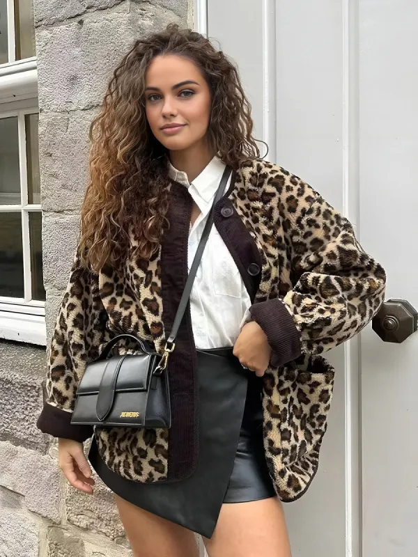 Leopard Printed Winter Coat sold by COMMENSE