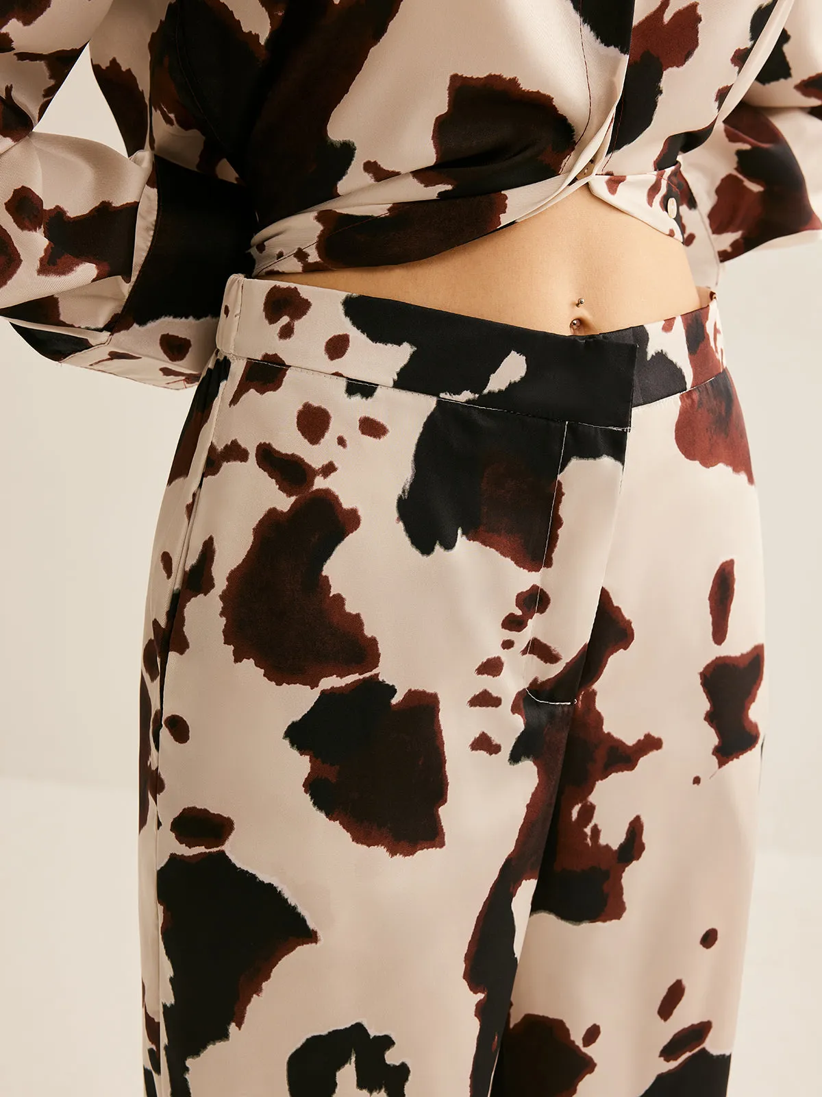 Cow Printed Straight Pants sold by COMMENSE product image thumbnail 5