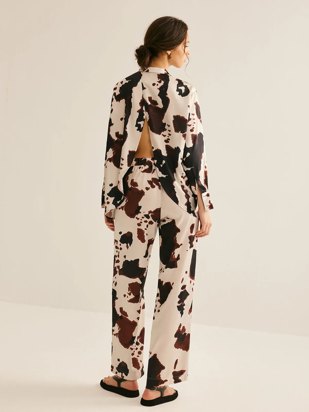 Cow Printed Straight Pants sold by COMMENSE product image thumbnail 2