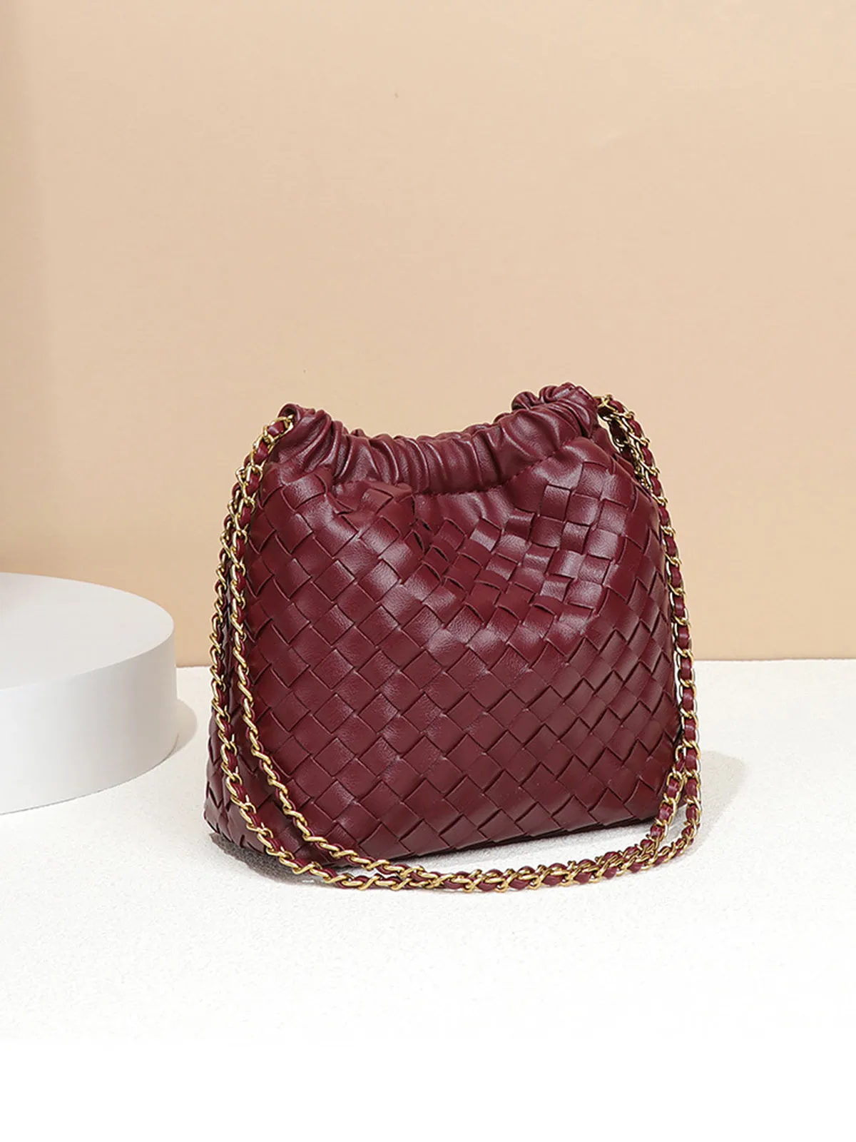Woven Top-Handle & Shoulder Bag sold by COMMENSE product image thumbnail 3