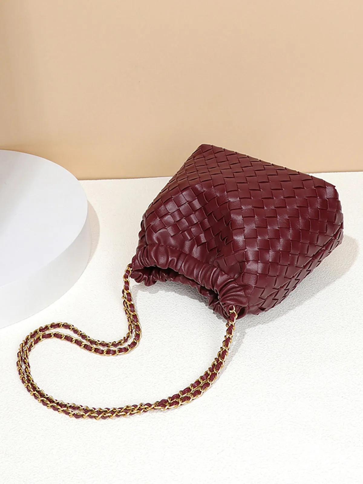 Woven Top-Handle & Shoulder Bag sold by COMMENSE product image thumbnail 4