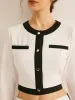 Contrast Trim Straight Pants Set sold by COMMENSE
