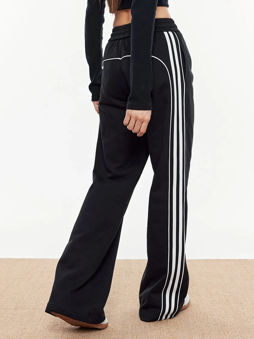 Contrast Piping Drawstring Sweatpants sold by COMMENSE product image thumbnail 4