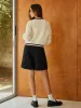 Contrast Trim Button Pockets Cardigan sold by COMMENSE