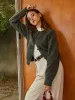 Plain Bow-Breasted Cardigan sold by COMMENSE