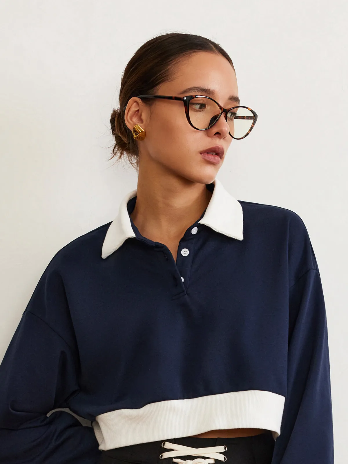 Retro Leopard Cat-Eye Glasses sold by COMMENSE product image thumbnail 3