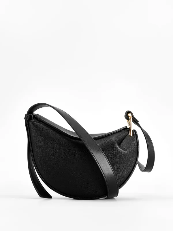 Textured Magnetic Button Crossbody Bag sold by COMMENSE