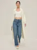 Minimalist Fuzzy Long Cardigan sold by COMMENSE