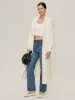 Minimalist Fuzzy Long Cardigan sold by COMMENSE